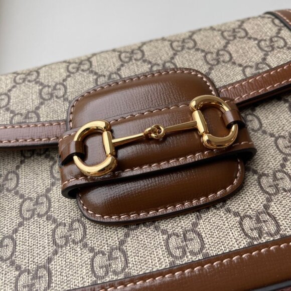 🔥Gucci Horsebit 1955 Brown Shoulder Bag - Picture 4 of 9